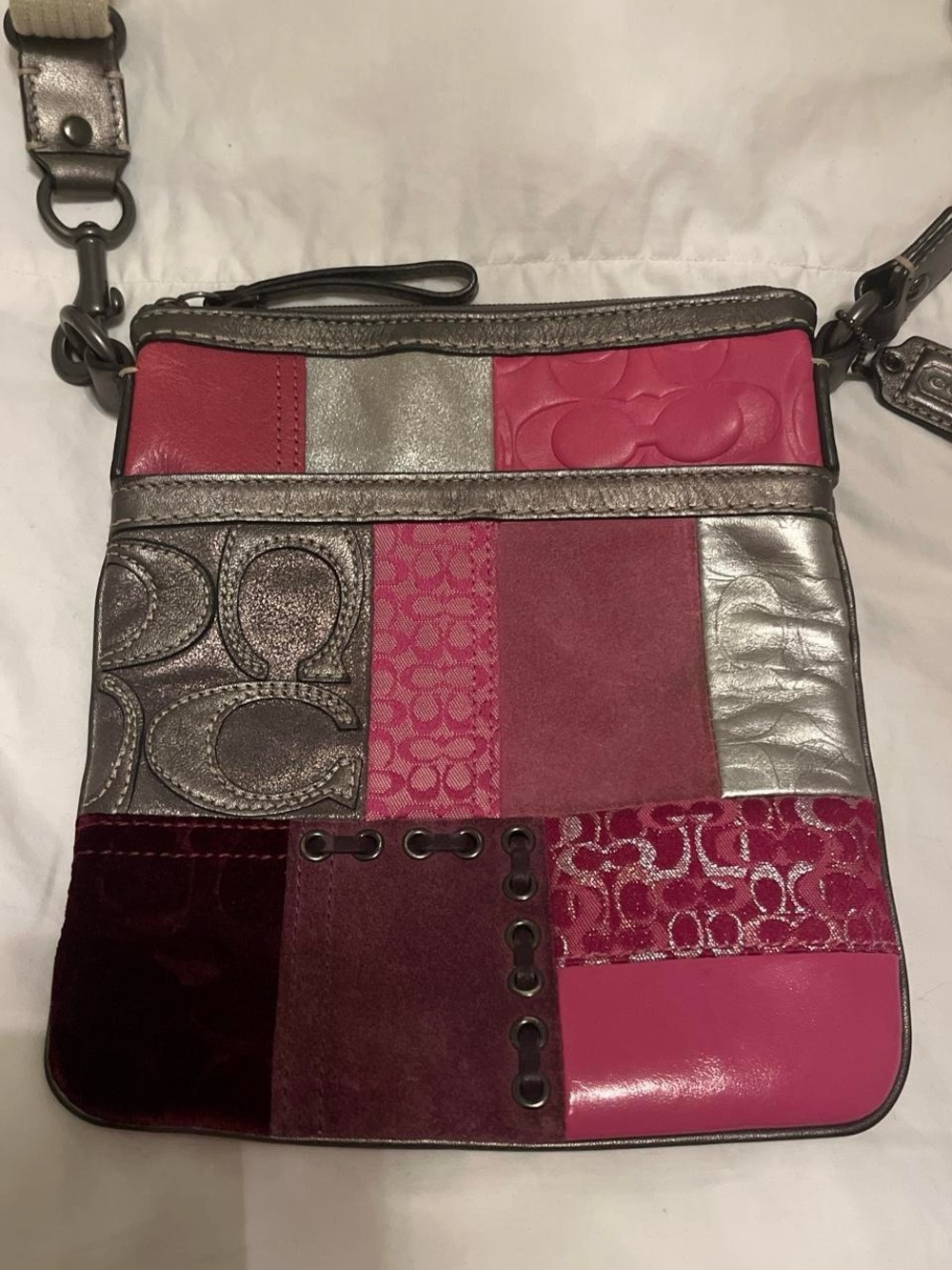 vintage coach patchwork purse